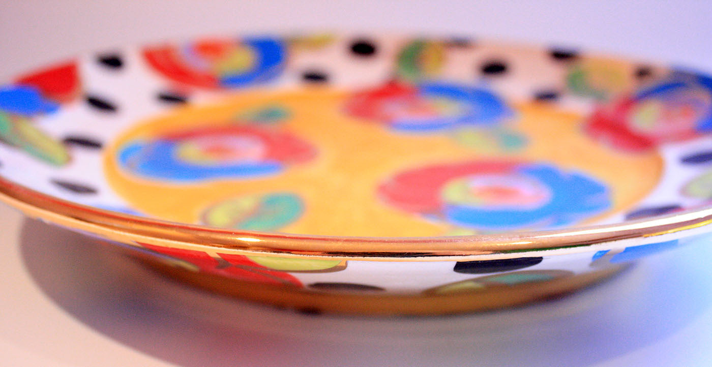 Dinner Plate Roses Yellow with Black Dots - MaryRoseYoung