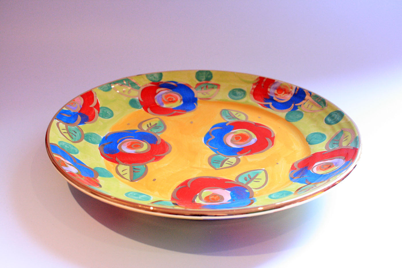 Dinner Plate Roses Yellow with Dotty Green - MaryRoseYoung