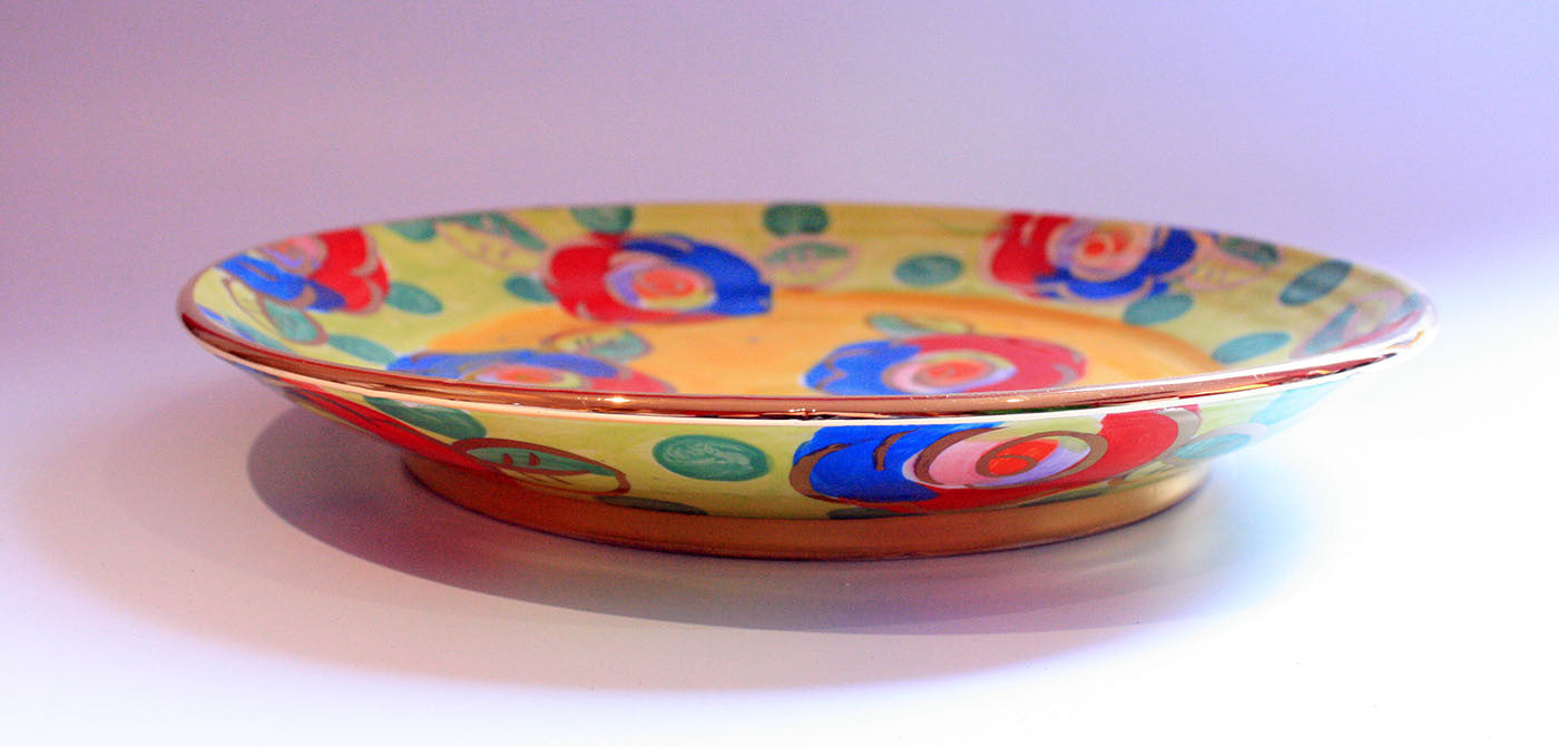 Dinner Plate Roses Yellow with Dotty Green - MaryRoseYoung
