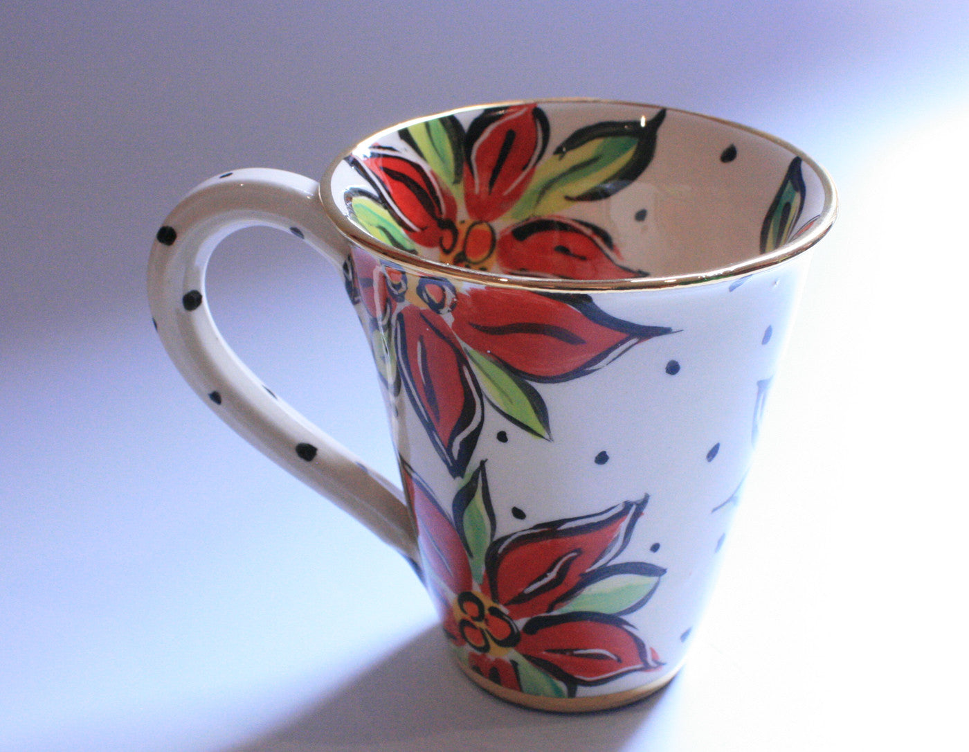 Poinsettia Mug - MaryRoseYoung