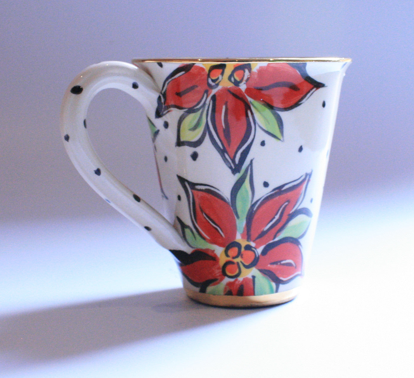 Poinsettia Mug - MaryRoseYoung
