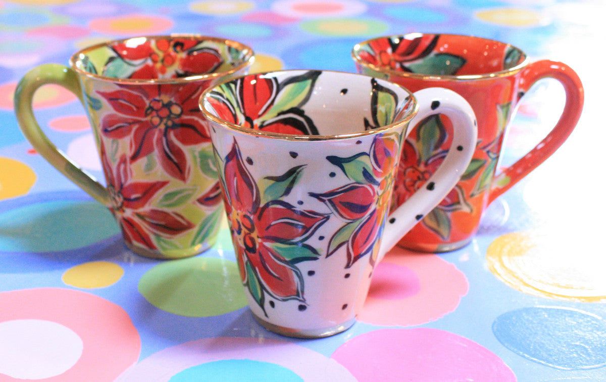 Poinsettia Mug - MaryRoseYoung
