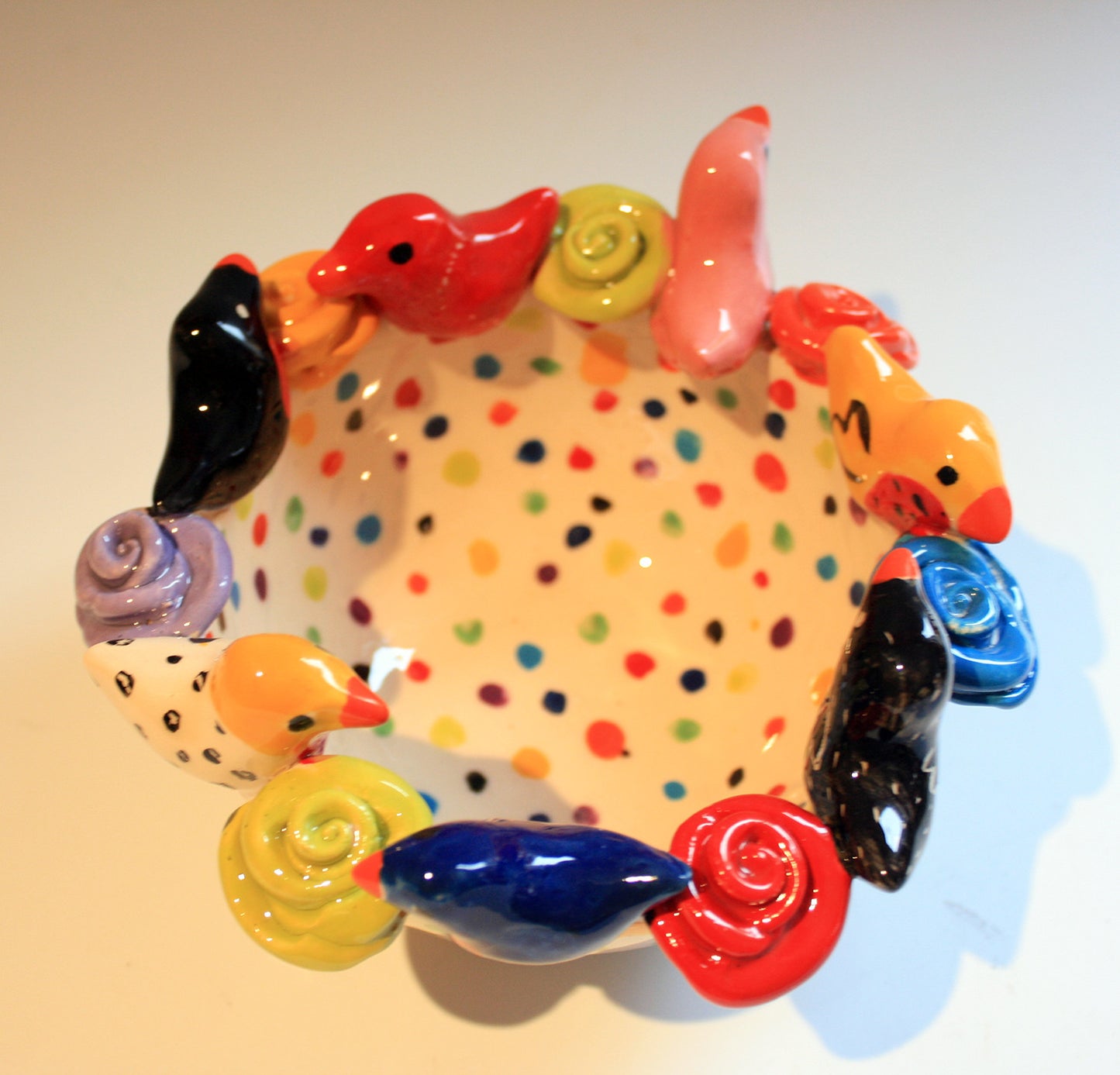 Robin Encrusted Bowl - MaryRoseYoung