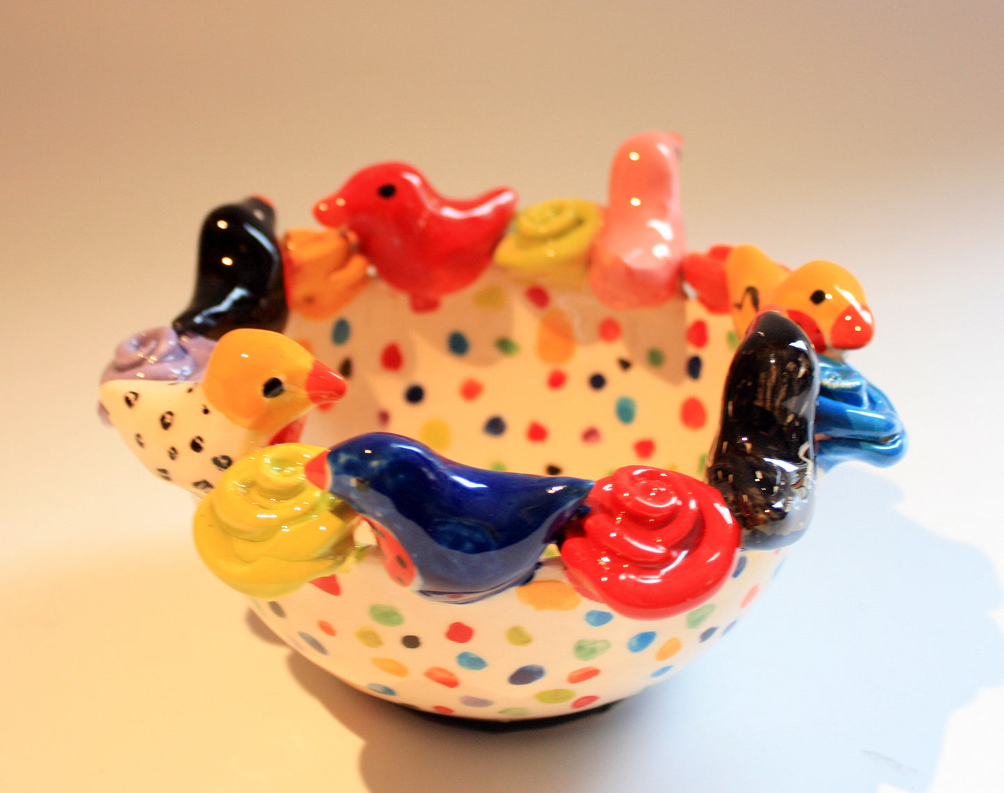 Robin Encrusted Bowl - MaryRoseYoung