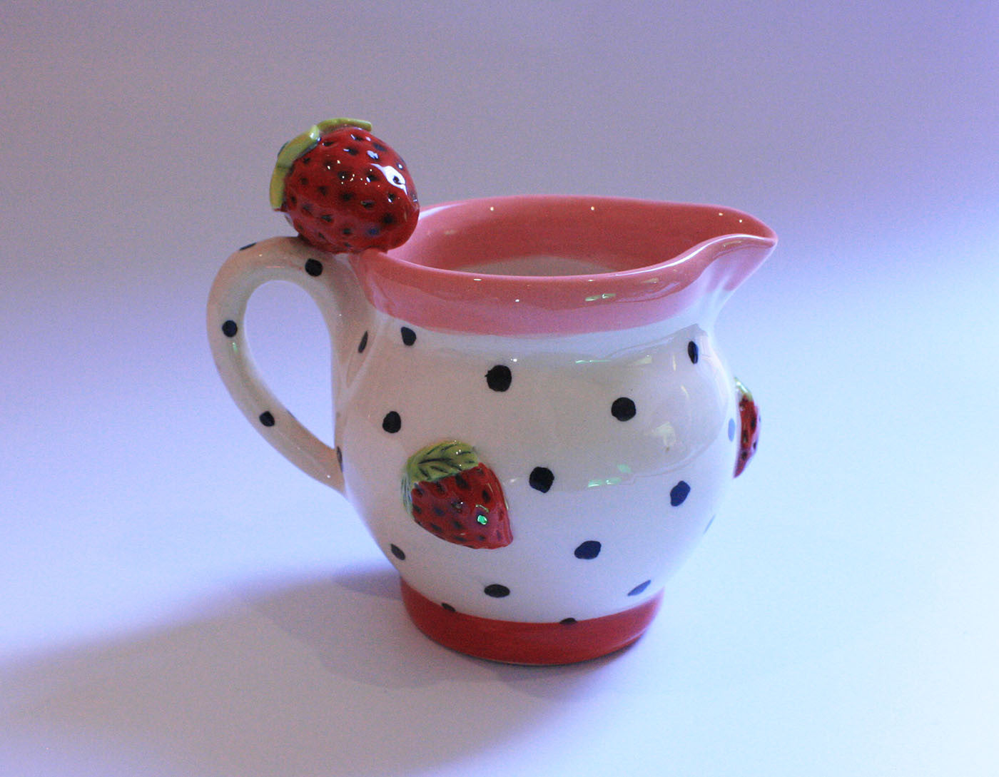 Small Barrel Jug with Strawberries - MaryRoseYoung