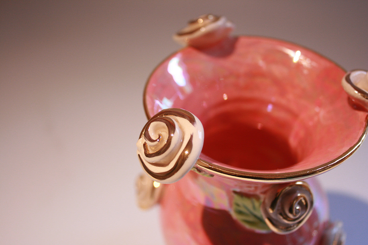 Tiny Rose Studded Vase Pink - MaryRoseYoung