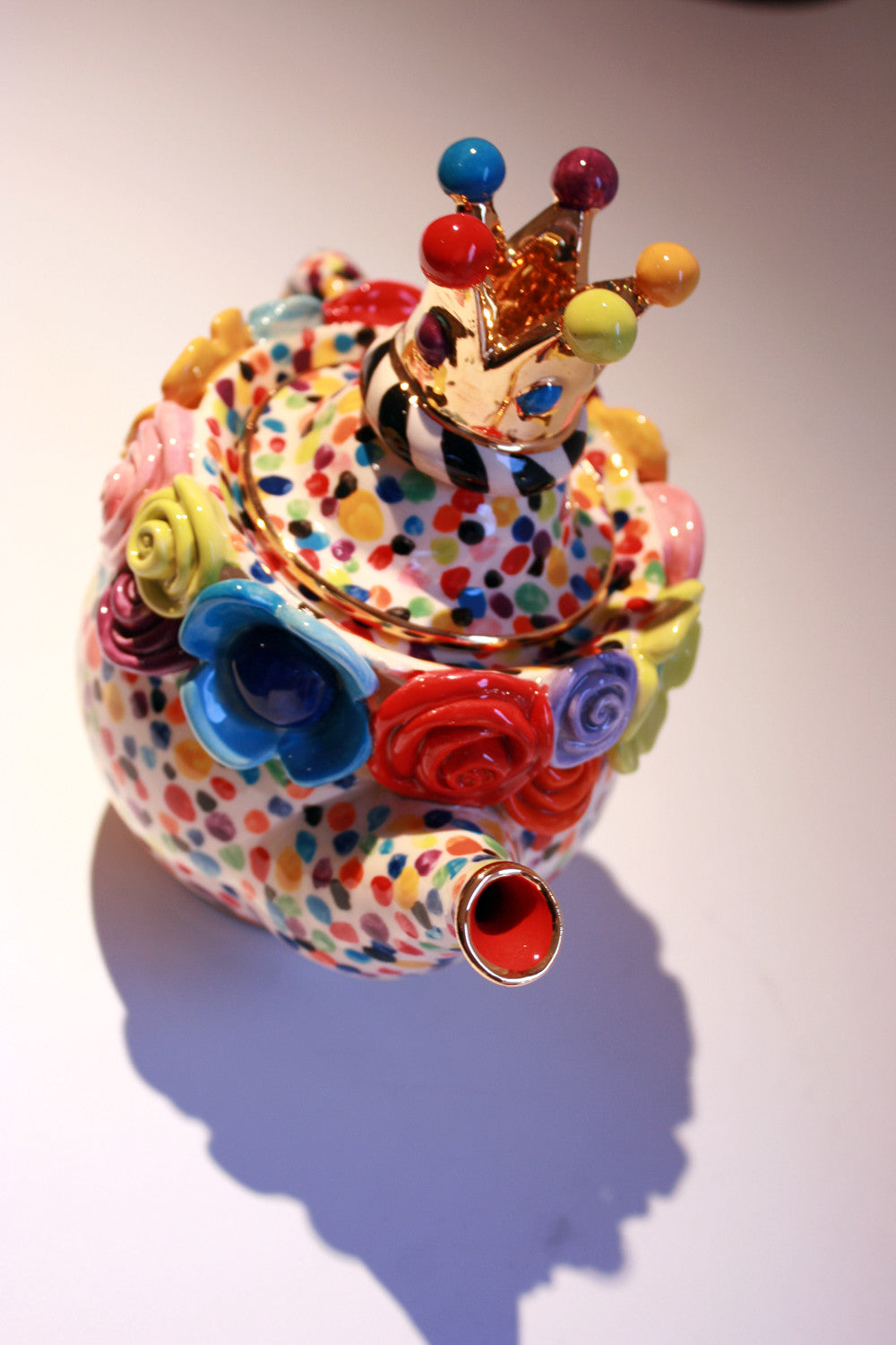 Tiny Crown Lidded Encrusted Teapot Confetti - MaryRoseYoung