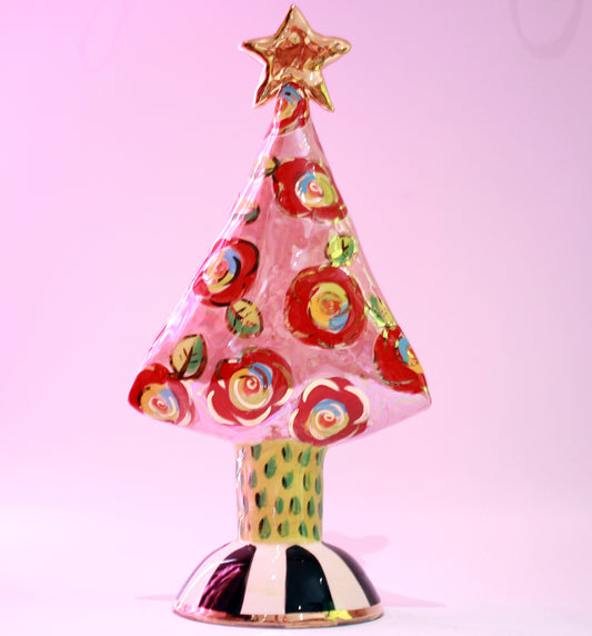 Medium Christmas Tree with Gold New Roses - MaryRoseYoung