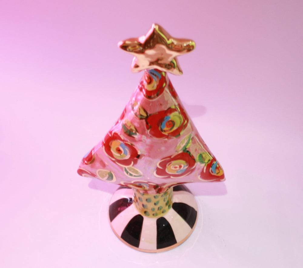 Medium Christmas Tree with Gold New Roses - MaryRoseYoung
