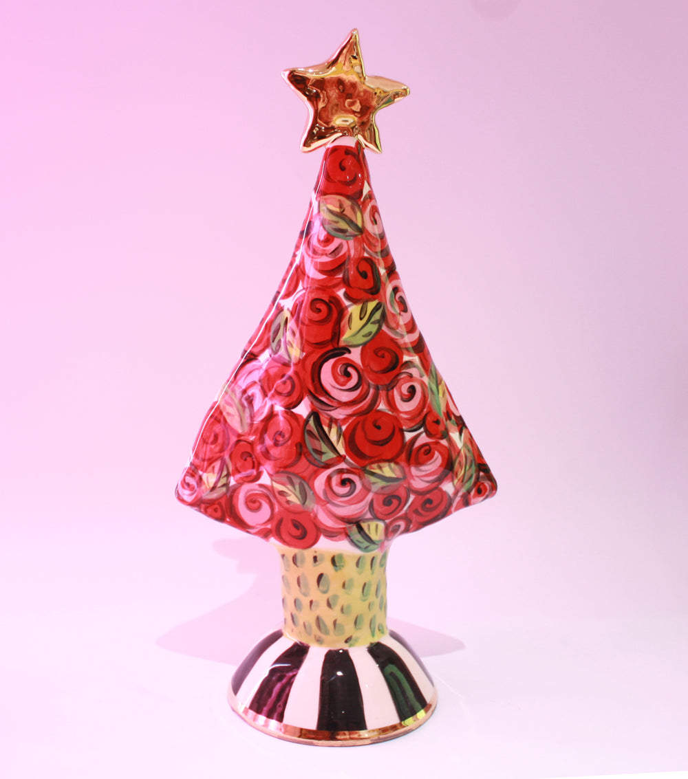 Medium Sized Christmas Tree with Rosebush - MaryRoseYoung