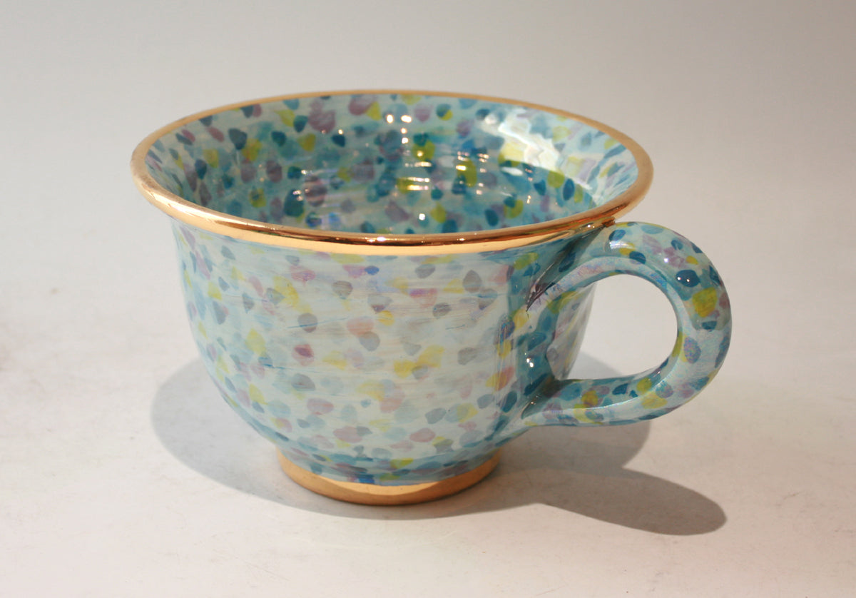 Breakfast Cup in Blue Confetti