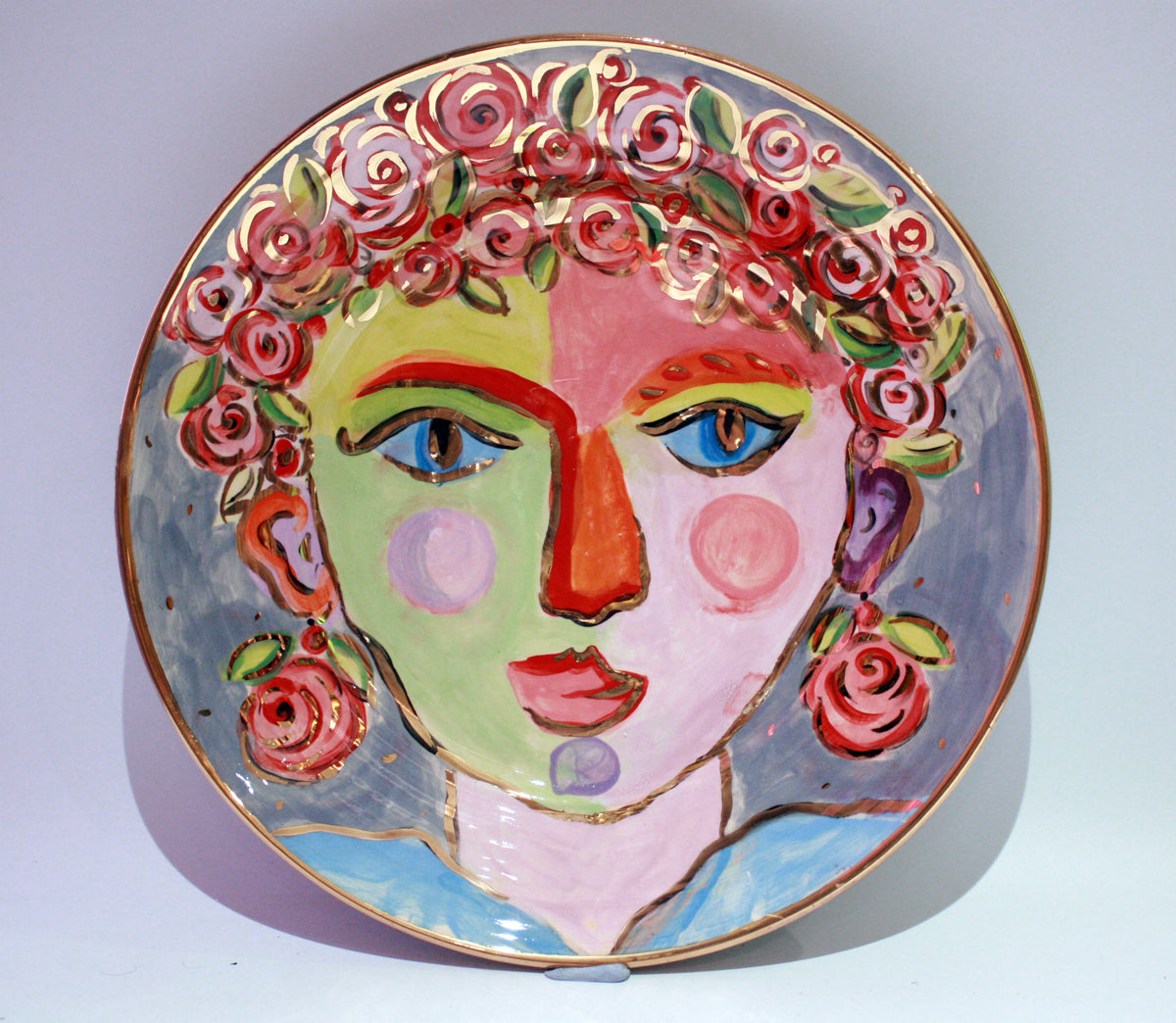 Faces Dinner Plate "Primrose" - MaryRoseYoung