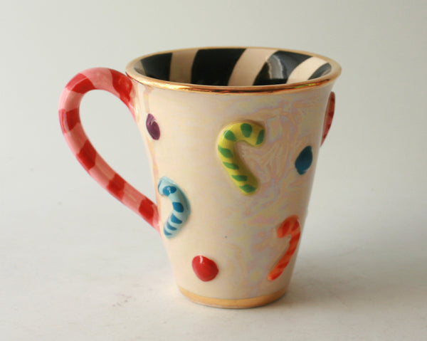 Candy Cane Mug with Red Stripes – MaryRoseYoung