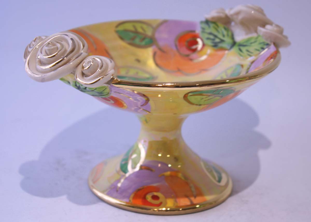 Cocktail Dish in Yellow New Rose - MaryRoseYoung