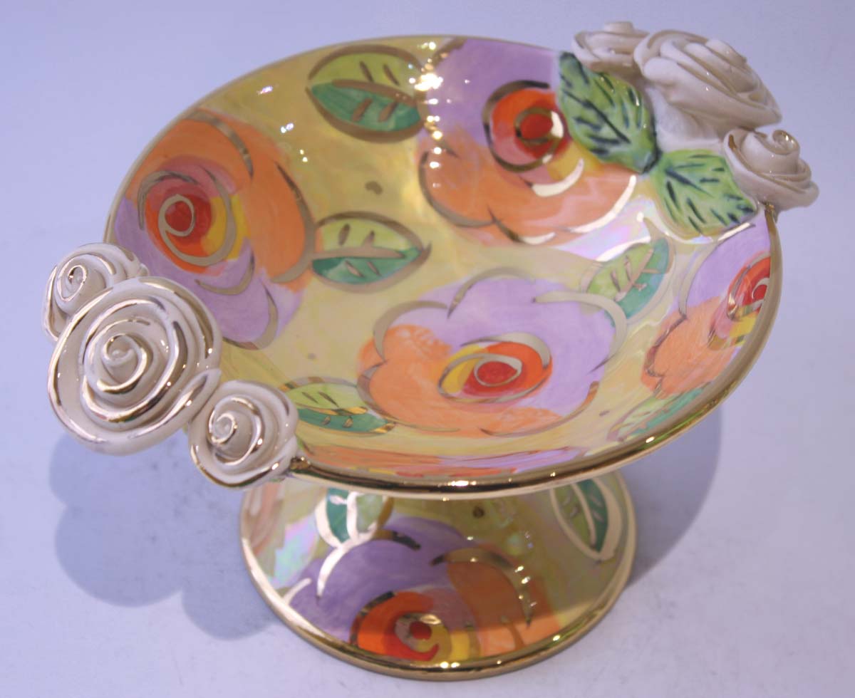 Cocktail Dish in Yellow New Rose - MaryRoseYoung