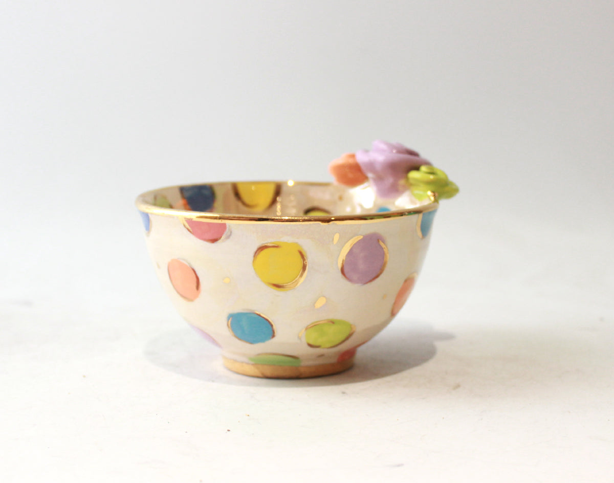 Noodle Bowl in Pastel Coloured Dot