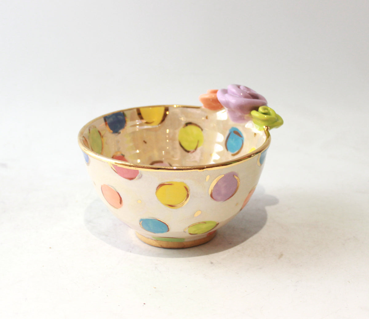 Noodle Bowl in Pastel Coloured Dot