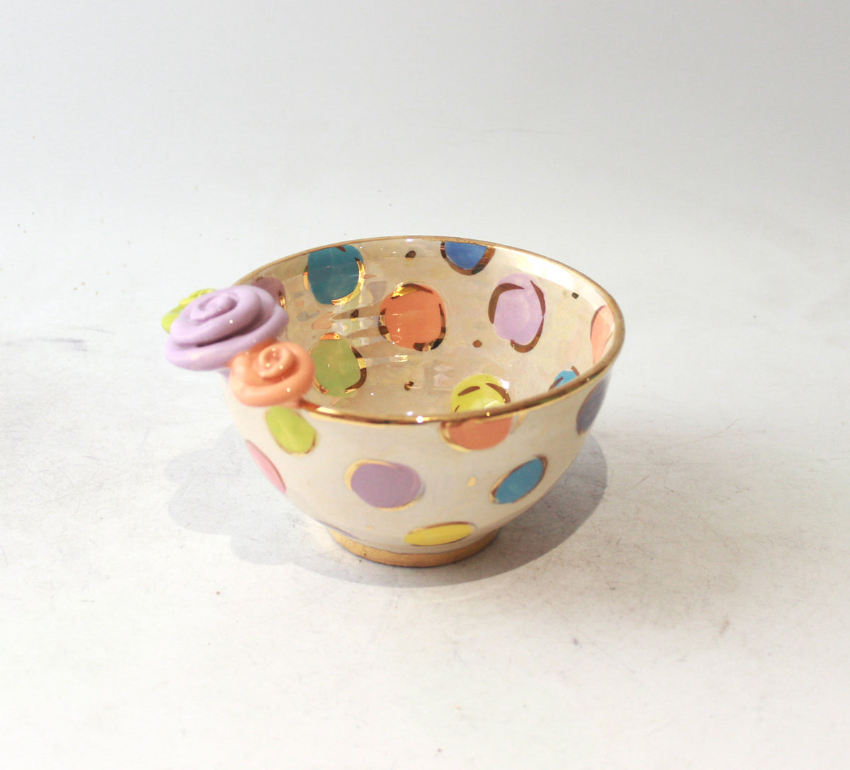 Noodle Bowl in Pastel Coloured Dot