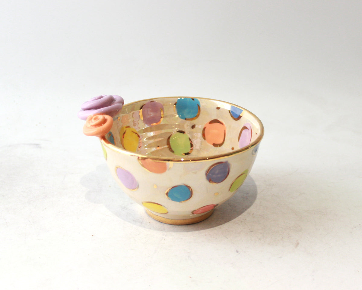 Noodle Bowl in Pastel Coloured Dot