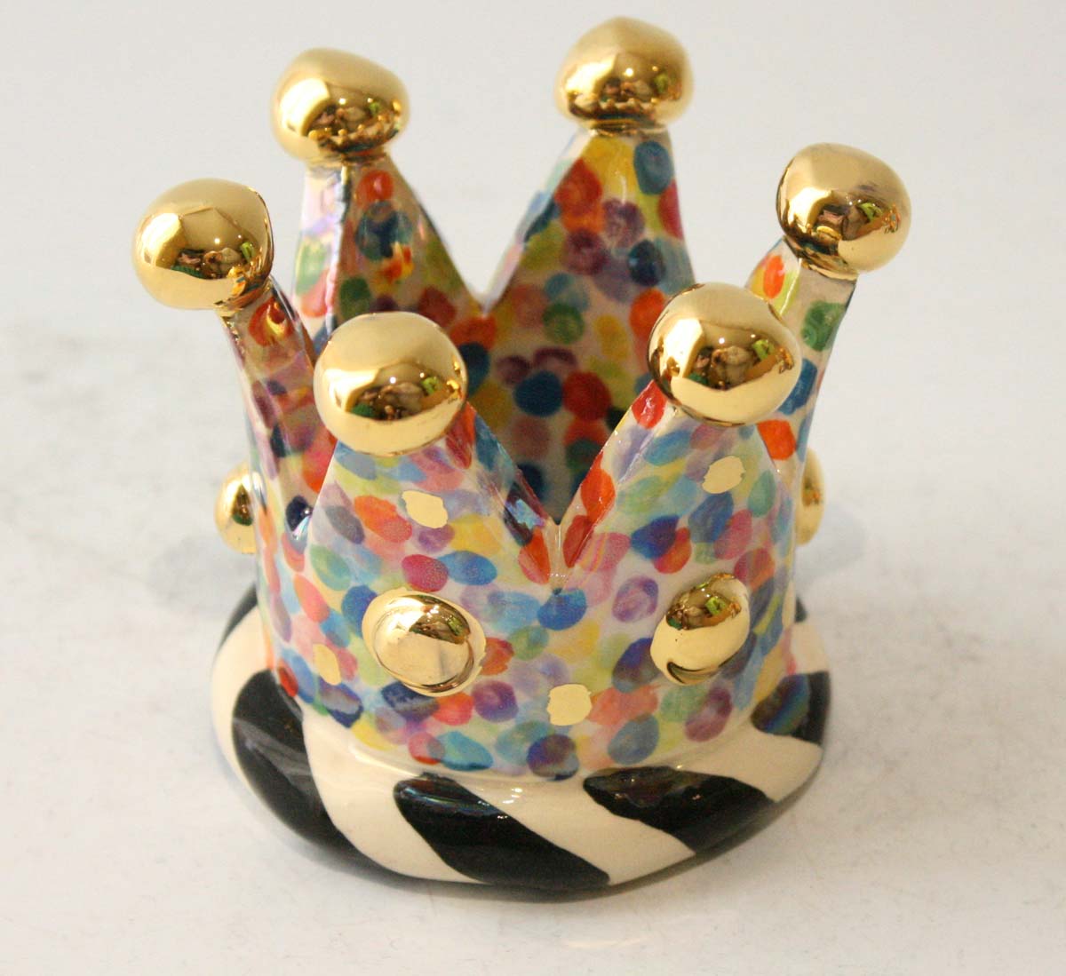 Crown Candleholder in Confetti - MaryRoseYoung