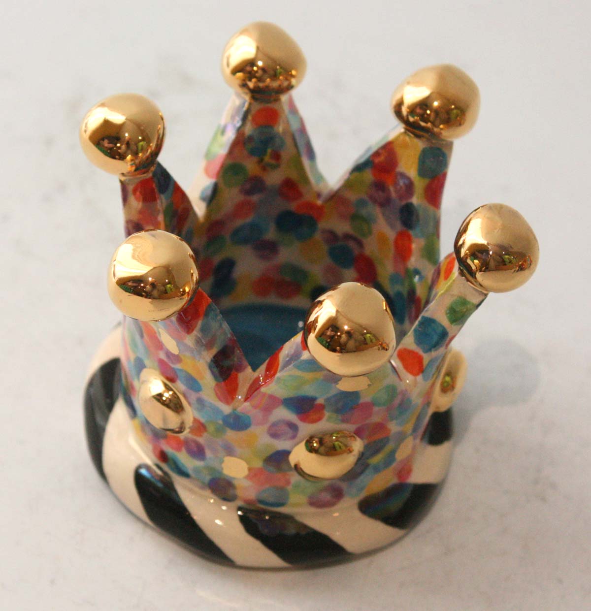Crown Candleholder in Confetti - MaryRoseYoung