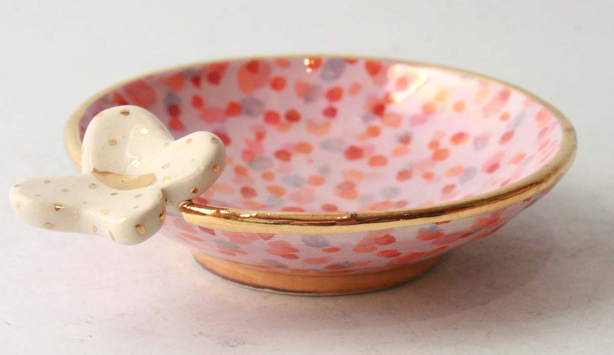 Butterfly Saucer in Confetti
