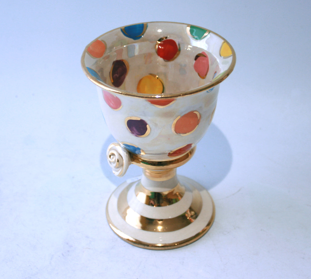 Goblet in Coloured Dot