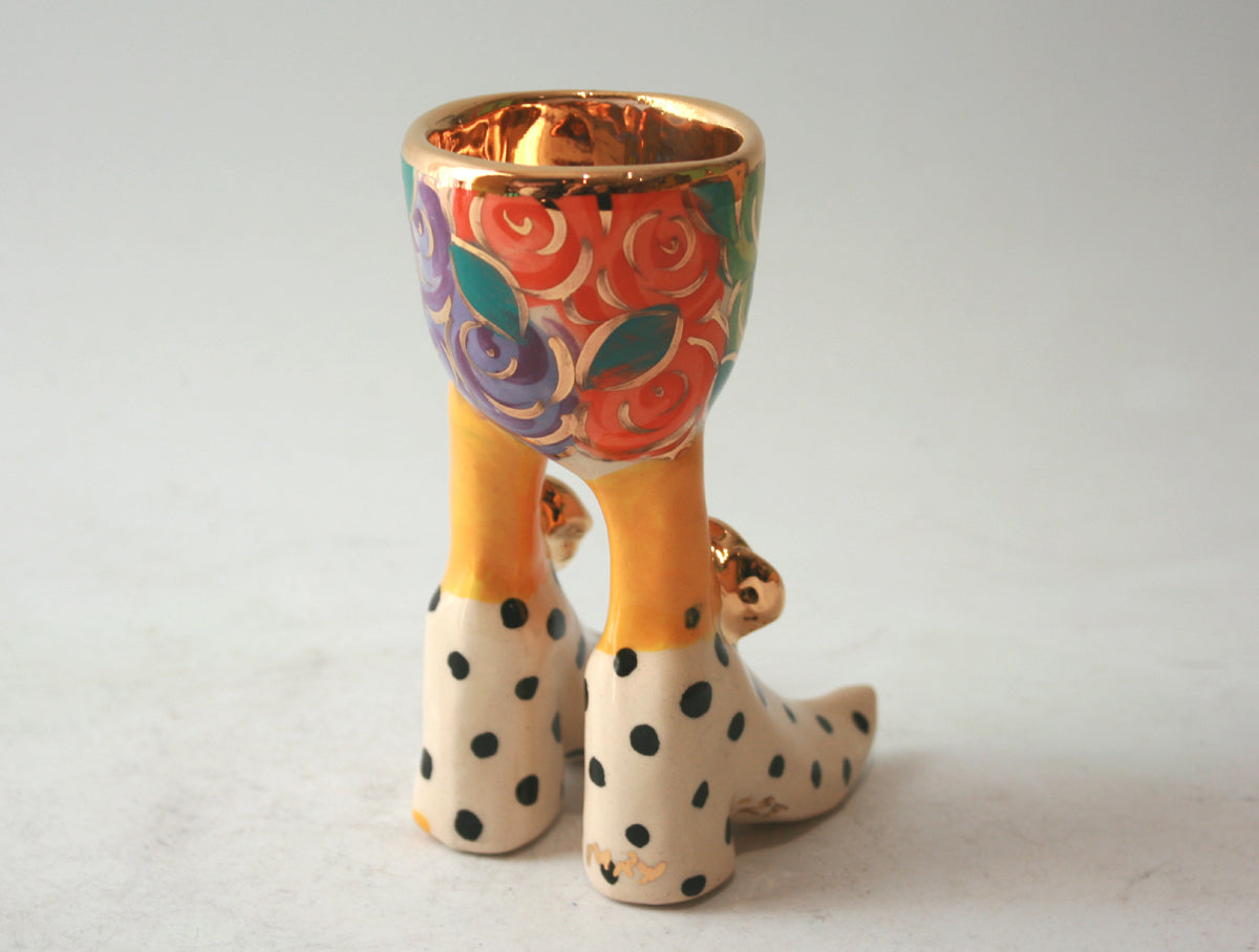 Egg Cup in Pastel Rosebush