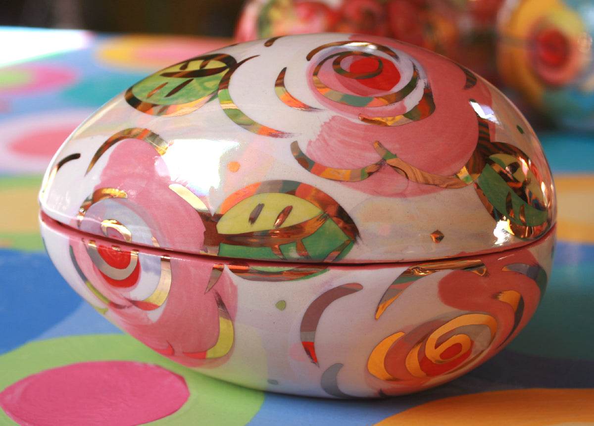 Easter Egg in Pale Rose Pink
