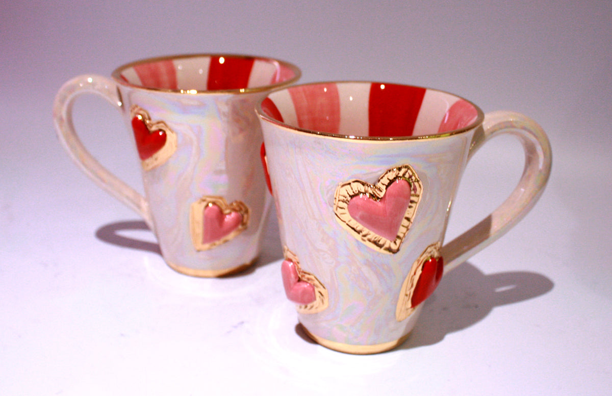Large Jewelled Heart Mug - MaryRoseYoung