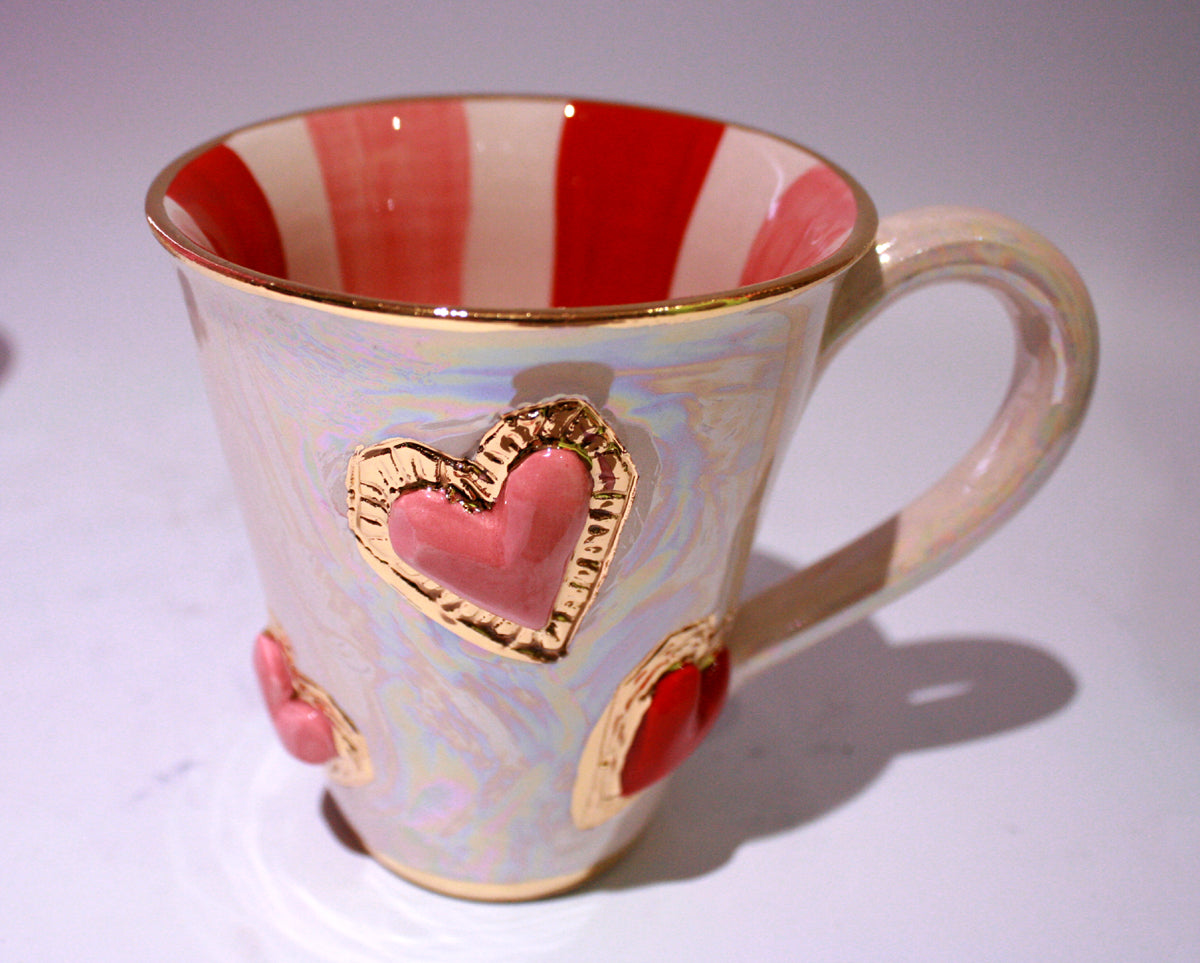 Large Jewelled Heart Mug - MaryRoseYoung