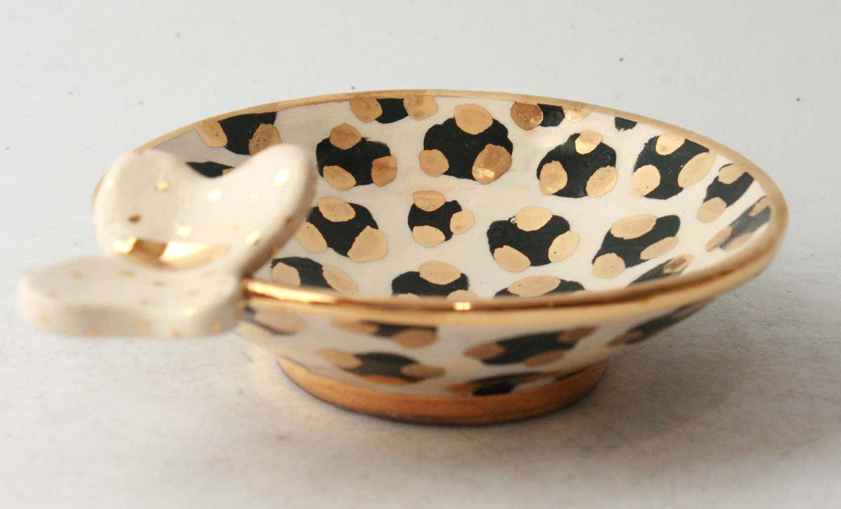 Butterfly Saucer in Leopard