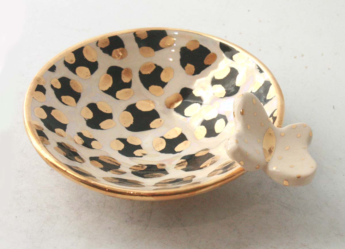 Butterfly Saucer in Leopard