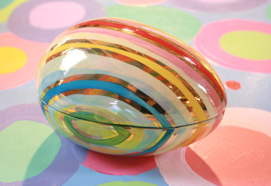 Easter Egg in Lustred Stripe