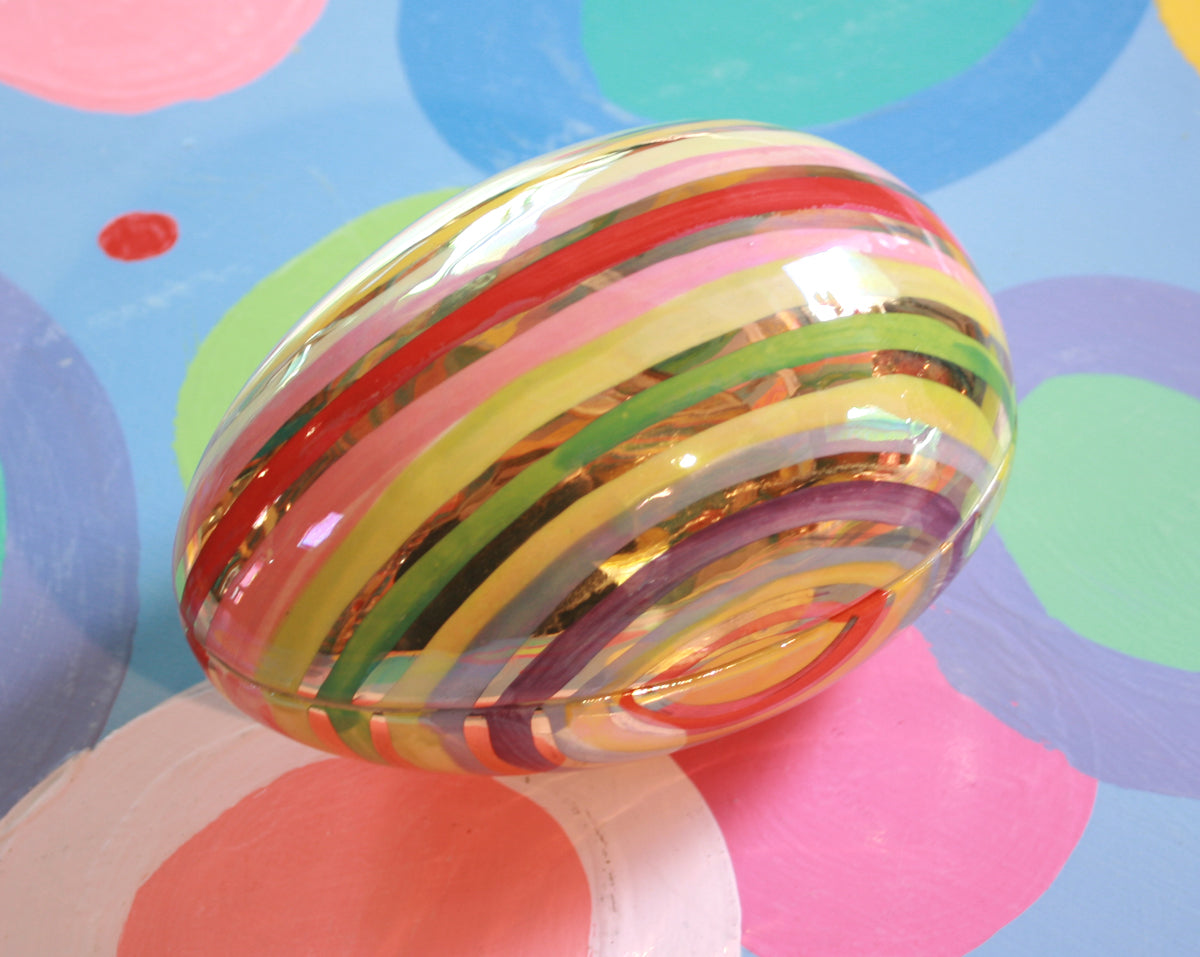 Easter Egg in Lustred Stripe