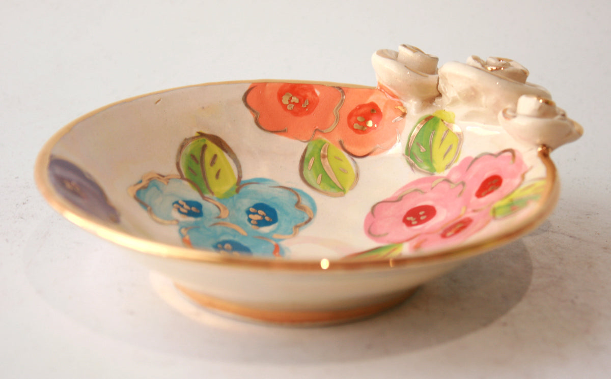 Rose Saucer in Petit Fleur