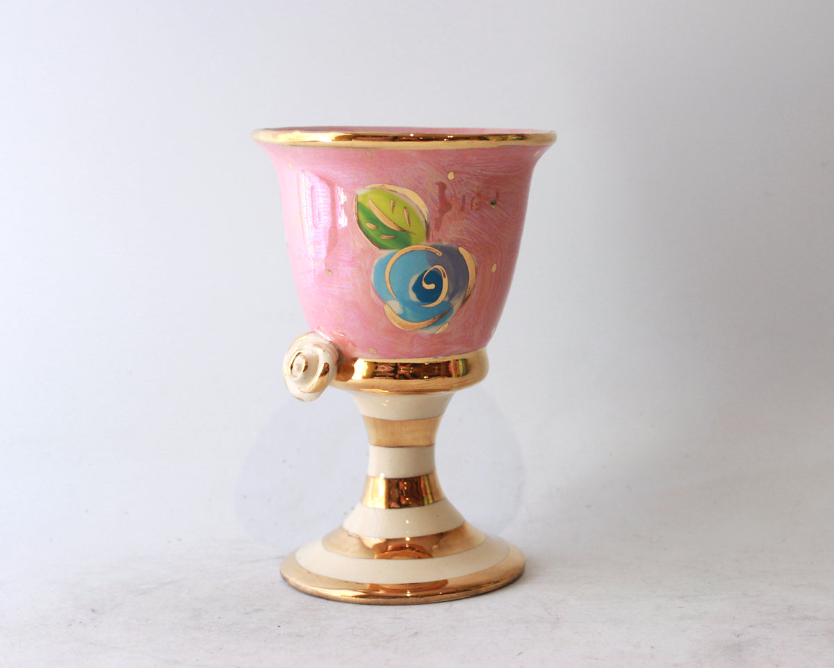 Goblet in Rosebud on Pink
