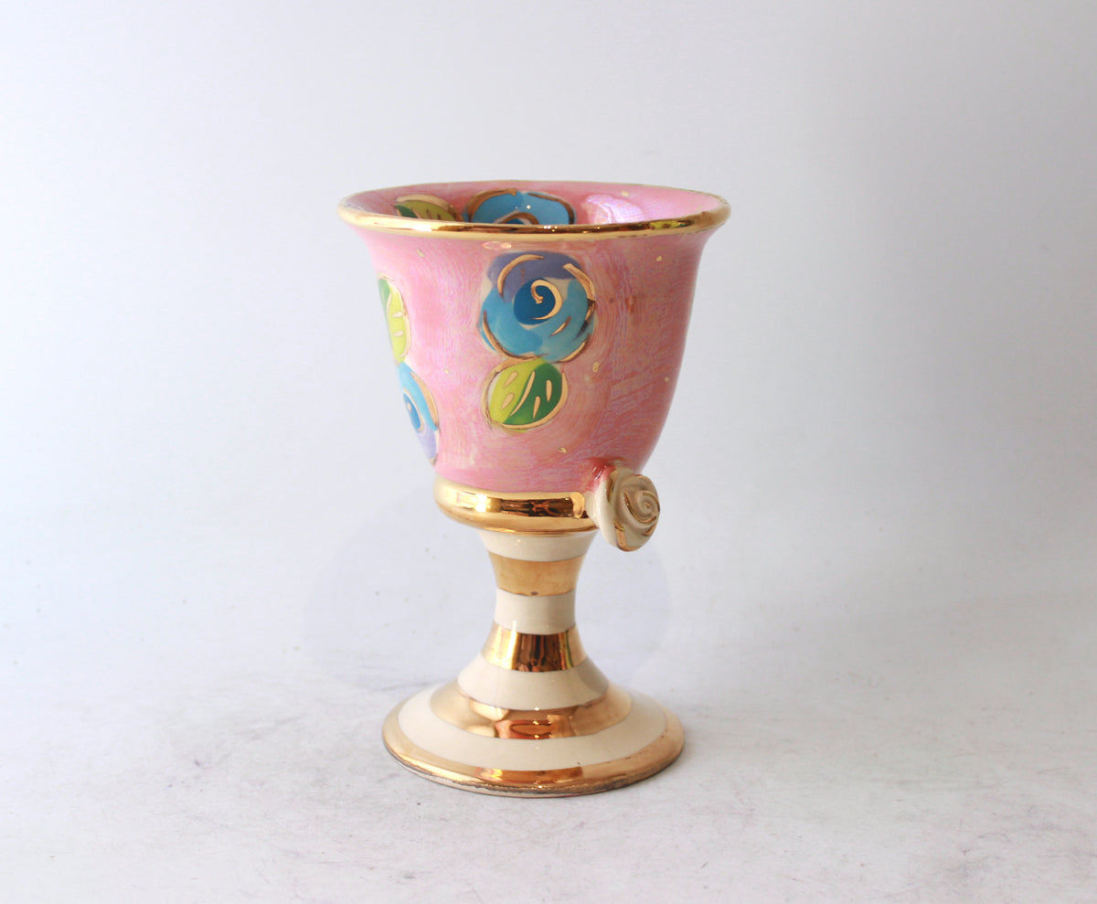 Goblet in Rosebud on Pink
