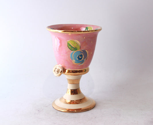 Goblet in Rosebud on Pink