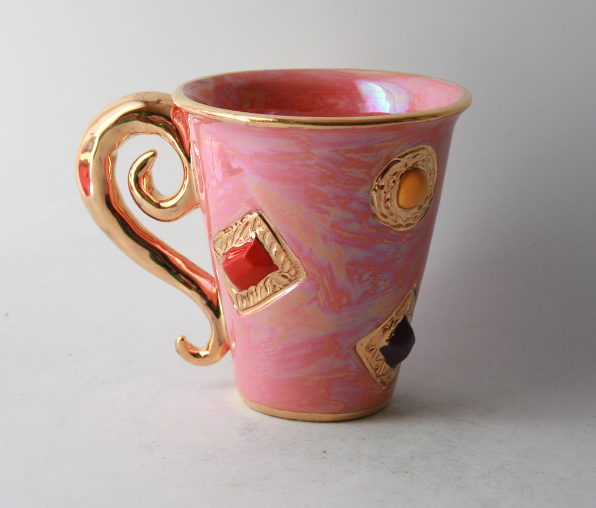 Jewelled Lady Gaga Mug in Shimmering Pink