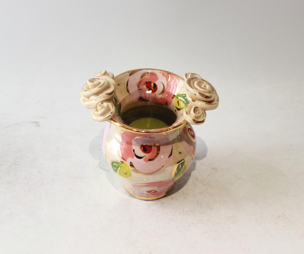 Posy Vase in Gold New Rose