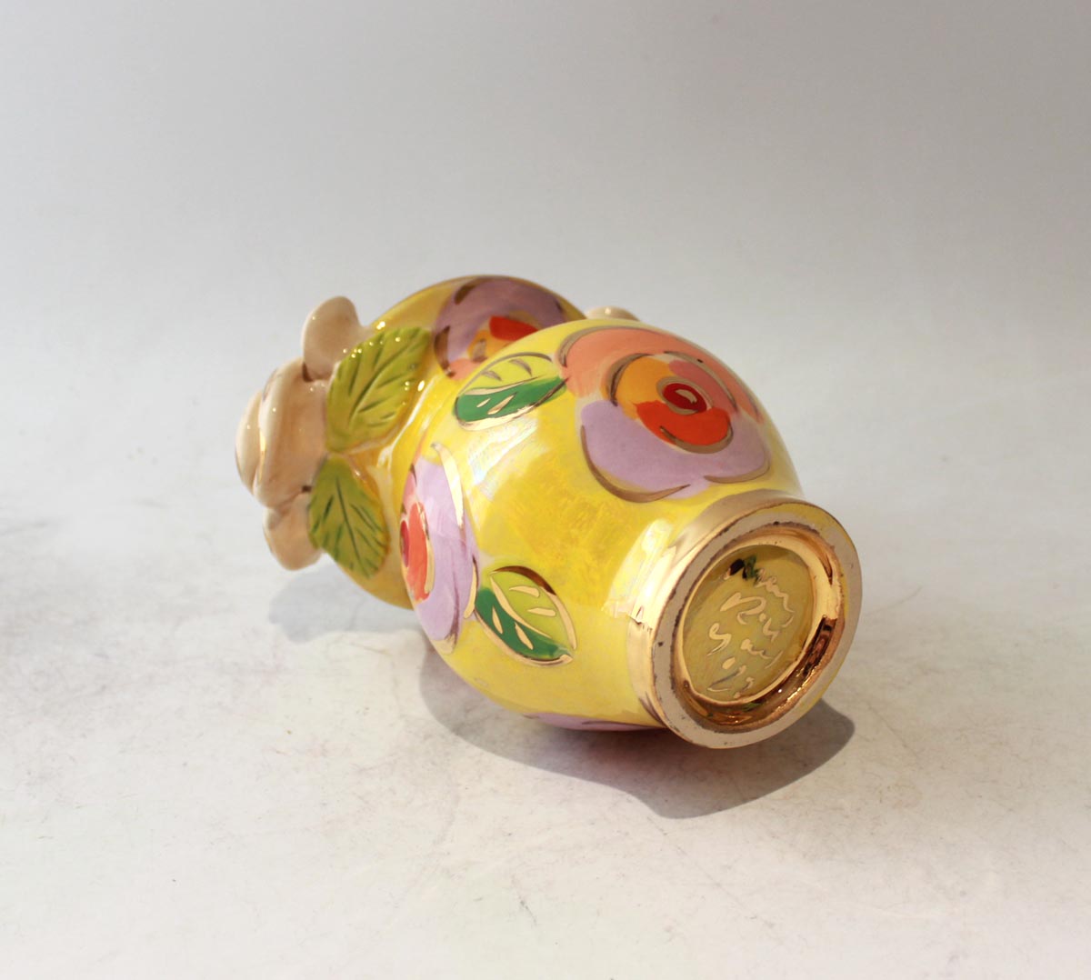 Posy Vase in Gold New Rose Yellow