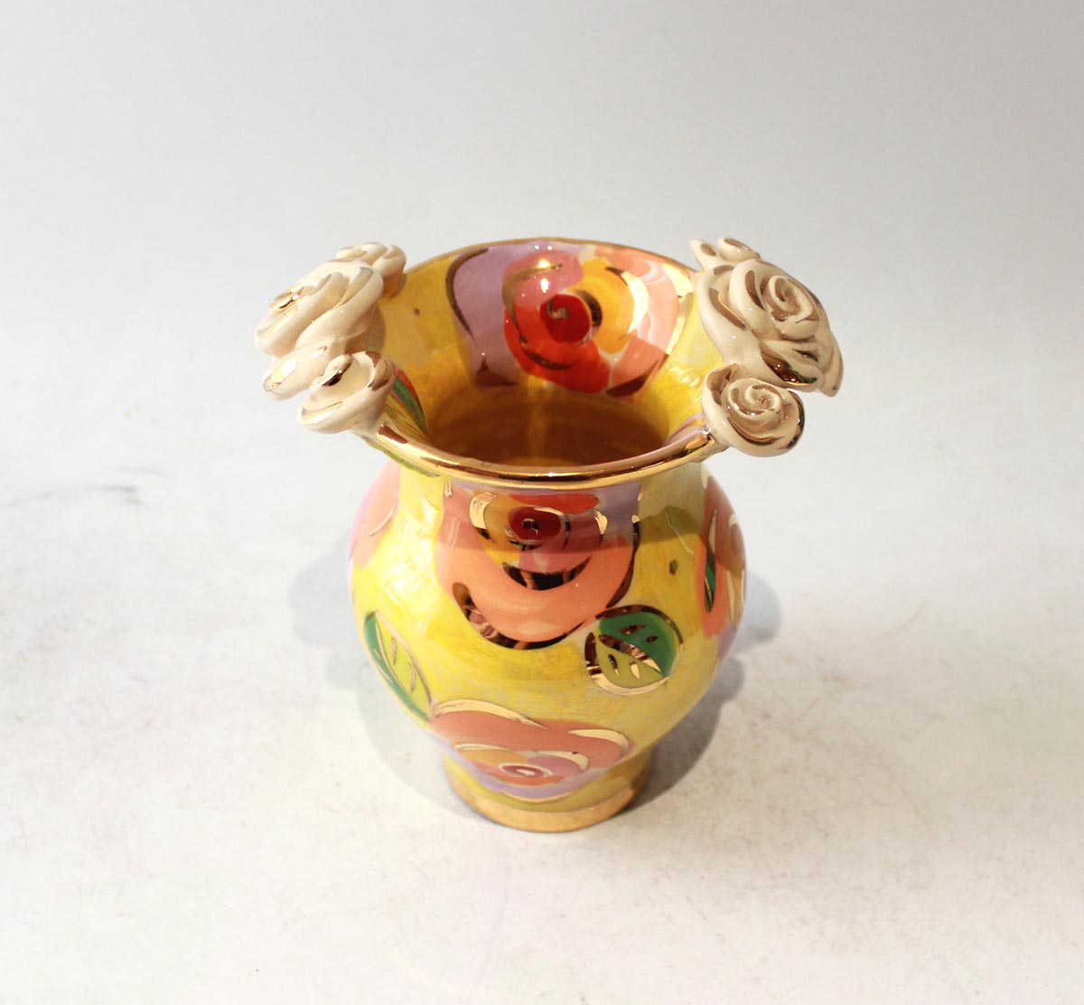 Posy Vase in Gold New Rose Yellow