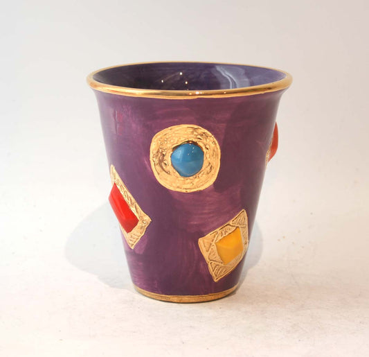 Jewelled Beaker in Purple