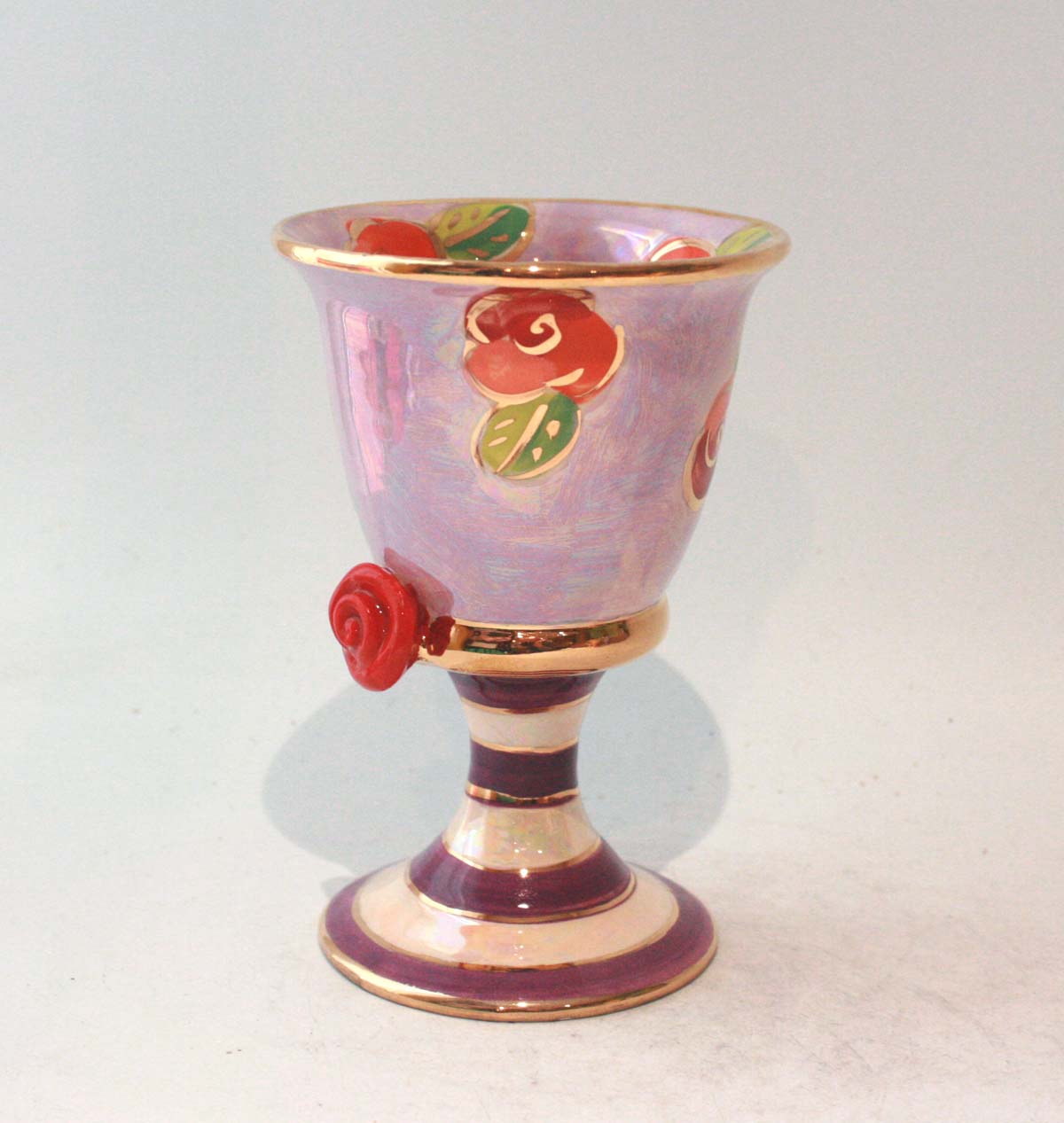 Goblet in Rosebud on Purple