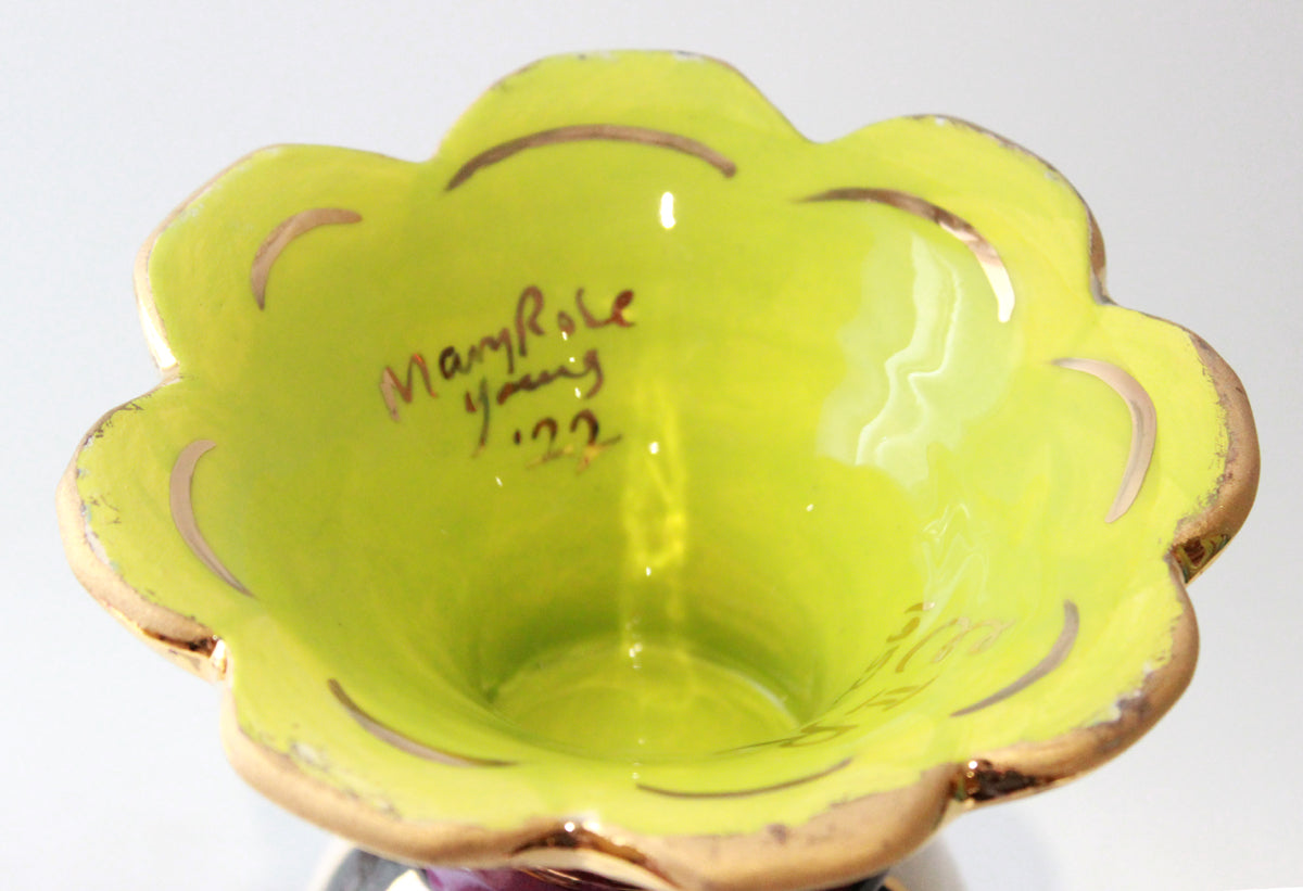 Fluted Crown Footed Vase "Queen Elizabeth II"
