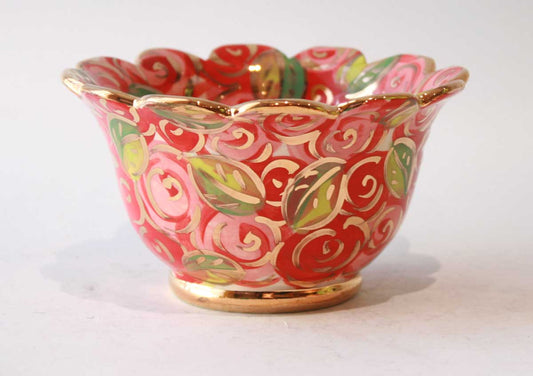 Ice Cream Bowl in Red Rosebush