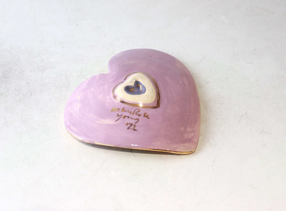 Heart Shaped Soap Dish in Rosebud