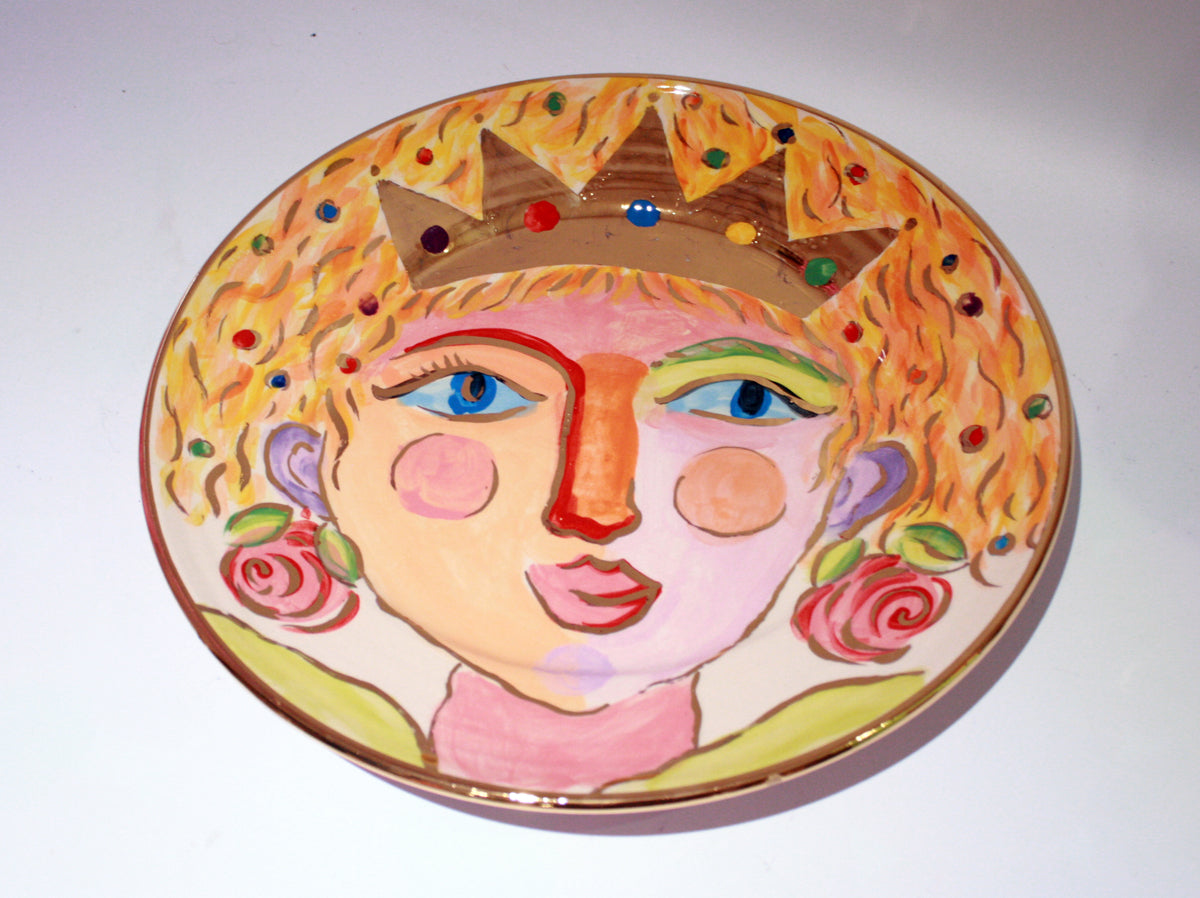 Faces Dinner Plate "Elizabeth" - MaryRoseYoung