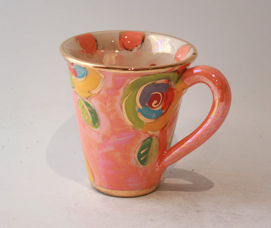 New Shape Large Mug in Lustred Rose Salmon